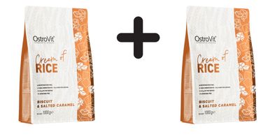 2 x OstroVit Cream of Rice, Biscuit & Salted Caramel - 1000g