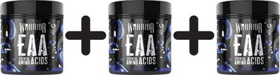 3 x Warrior EAA Essential Amino Acids, Blue Raspberry - 360g