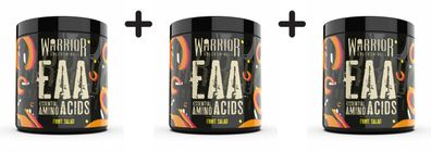 3 x Warrior EAA Essential Amino Acids, Fruit Salad - 360g