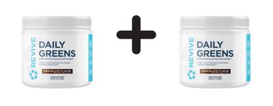 2 x Revive Daily Greens, Chocolate - 260g