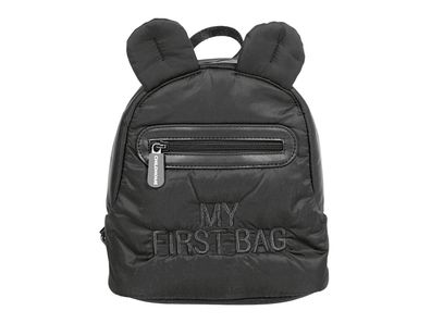 Childhome Kinderrucksack Kids my first bag gesteppt schwarz