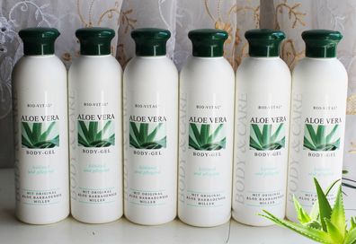 6x250ml BIO-VITAL Körper Gel Aloe Barbadensis Body Gel kühlend und pflegend