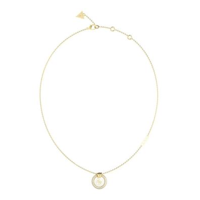 Modische vergoldete Halskette mit Zirkonen Knot You JUBN04052JWYGWHT/U