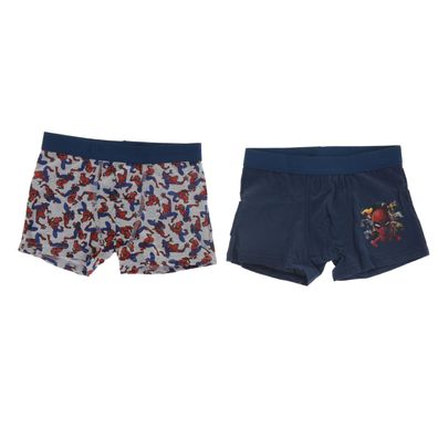 Spiderman Boxershorts 2er Pack für Jungen – 100% Baumwolle - Größe: