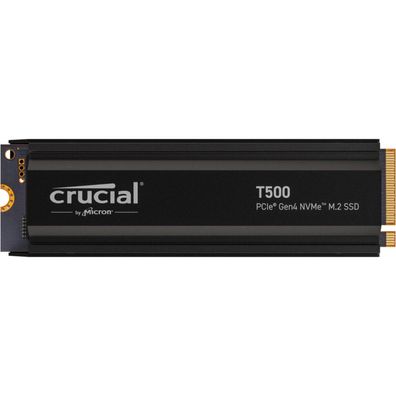T500 2 TB (schwarz, PCIe 4.0 x4, NVMe, M.2 2280, mit Kühlkörper)