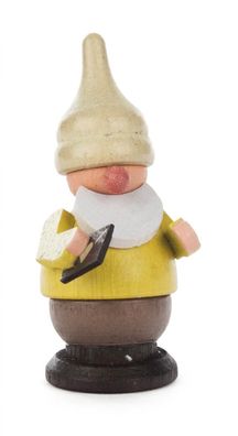Miniaturfigur Zwerg mit Wunschzettel BxHxT 3x5,5x2cm NEU Miniaturfigur Figuren
