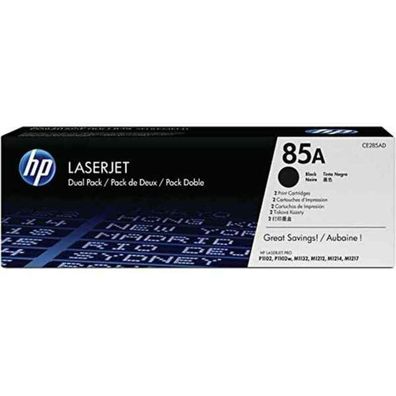 Toner schwarz 85A (CE285AD) (schwarz, Doppelpack, Retail)