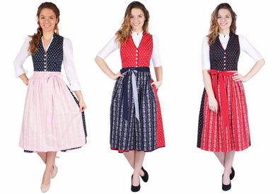 Spieth & Wensky Dirndl Estella inkl. Schürze vers. Farben - Farbe: schwa