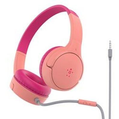 Belkin Soundform Mini On-Ear pi. Kinder Kopfh. Kabel AUD004btPK