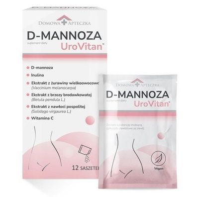 Hausmittel Gesundheitsloesung D-Mannose UroVitan, 12 Beutel