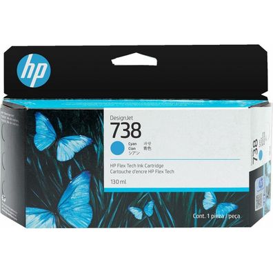 HP 738 (498N5A) cyan Druckerpatrone