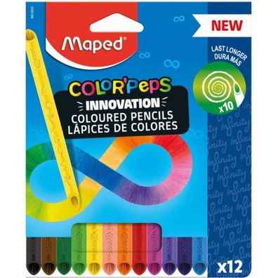 maped Color Peps Buntstifte farbsortiert, 12 St