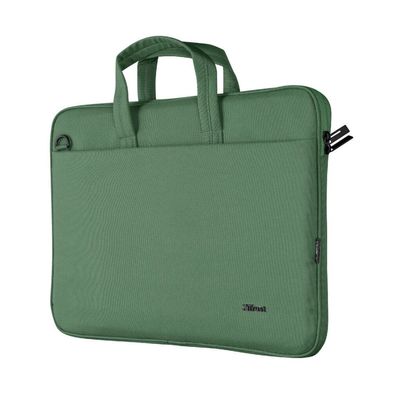 Trust Laptoptasche Bologna Slim Kunstfaser grün 24450 bis 40,6 cm (16 Zoll)