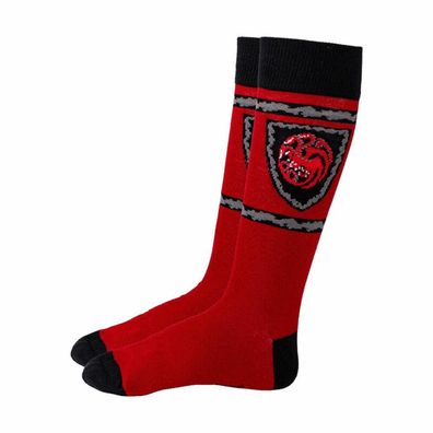 Socken Dragon House Schild Größ 40/46