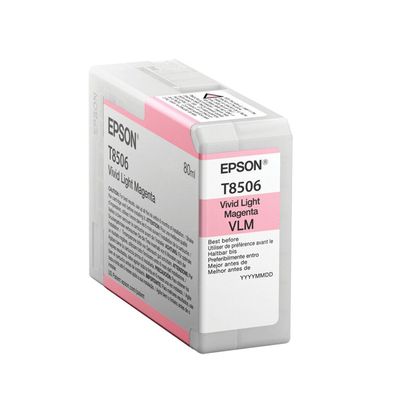 Epson Tintenpatrone vivid light magenta T 850 80 ml T 8506N