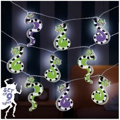 Led Lichterkette Beetlejuice 9 Zeichen. 130 cm