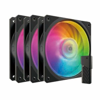 Coomas Mobius 120P Argb 3-Pack Black
