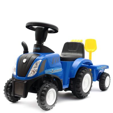 Baby Mix New Holland blauer Traktor mit Traktor und Anbaugerät