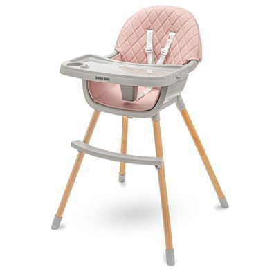 Esszimmerstuhl Baby Mix Freja Holz staubig rosa