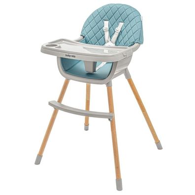 Esszimmerstuhl Baby Mix Freja Holz staubig grün