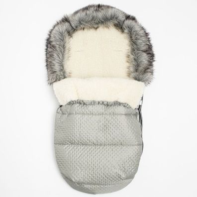 Neu Baby Lux Wolle grau Wintermantel