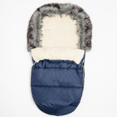 Neu Baby Lux Wolle blau Wintermantel