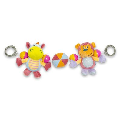 Baby Mix Traube und Affe Plüsch Babyrassel