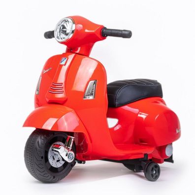 Kinder-Elektromotorrad Baby Mix Vespa Rot