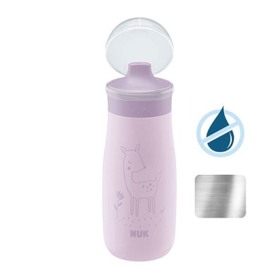 NUK Mini-Me Sip Babyflasche aus Edelstahl 300 ml beige