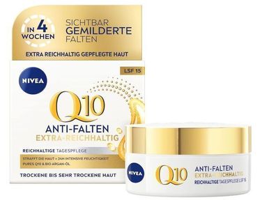 Nivea Power Creme Q10 Anti-Aging Tagescreme 50ml - Revitalisierende & Reichhalti