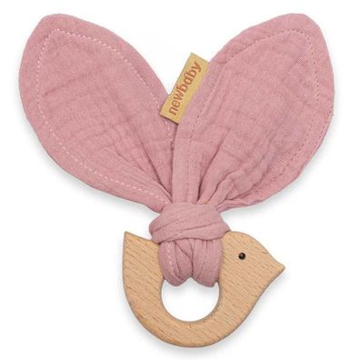 Baby-Bei&#223; ing mit Vogel New Baby Bird rosa