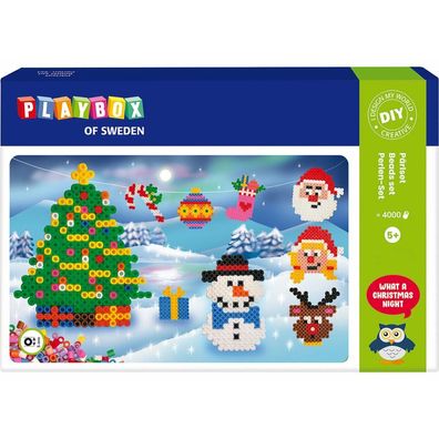 Playbox Bügelperlen Weihnachtsset 4000Stück