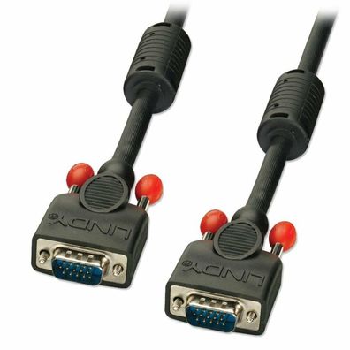 LINDY VGA Kabel M/M schwarz 0.5m HD15 M/M DDC-fähig