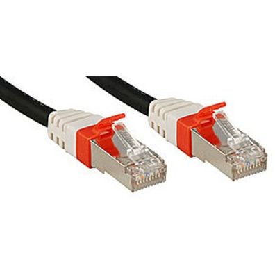 LINDY Patchkabel Cat6(A) SSTP / S/FTP PIMF schwarz 50m 10Gb