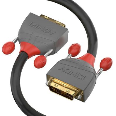 LINDY DVI-D Dual Link Kabel Anthra Line 2m