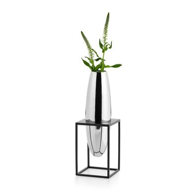 Philippi 240025 Blumenvase SOLERO im Metallgestell - Runde Vase im Frame