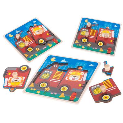Feuerwehr Holzpuzzle