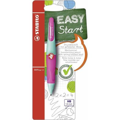 Druckbleistift EasyErgo 1,4mm R türkis-neonpink Rechtshänder Stabilo
