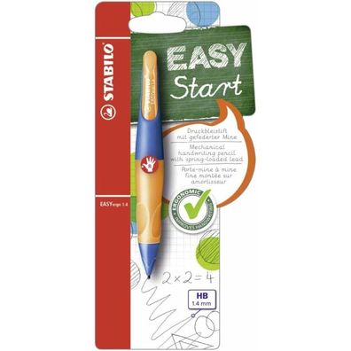 Druckbleistift EasyErgo 1,4mm R ultramarine- neonorange Rechtshänder Stabilo