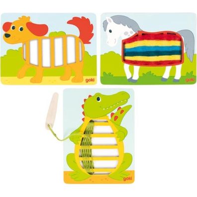 Goki Holzwebepuzzle, 3tlg