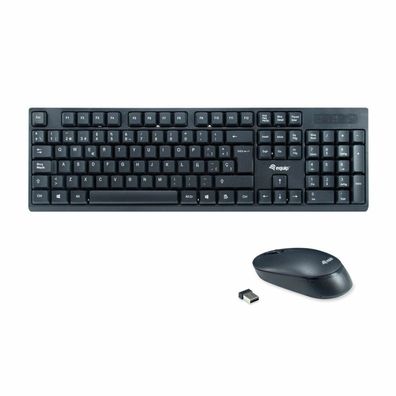 Equip Wireless Tastatur + Maus, Layout spansich, schwarz