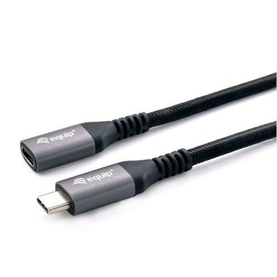 Equip Kabel USB-C 3.2 -> C Verl. St/Bu, 0.50m 5A 4K/60Hz, sw