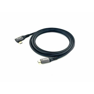 Equip Kabel USB-C 2.0 -> C wink. St/St, 3.00m 5A 480Mbps, sw