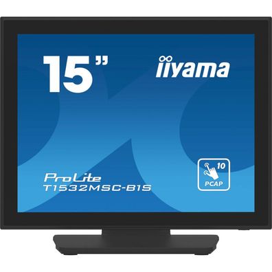 IIYAMA 38.0cm (15"), T1532MSC-B1S, 4:3, M-Touch HDMI+DP TN retail