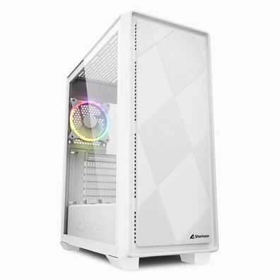 Sharkoon Gehäuse VS8, RGB, ATX, 1xGlas weiß
