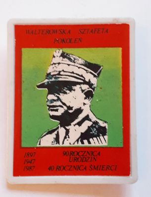 Polen Anstecker 40. Todestag von Wladlyslaw Sikorski