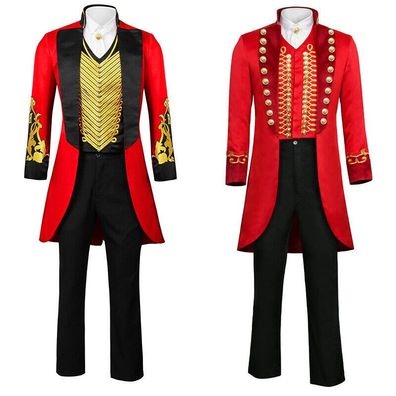 Cosplay The Greatest Showman Barnum Kostume Zirkus Troup Animal Trainer Anzuge