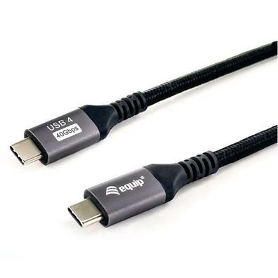 Equip Kabel USB-C 4.0 -> C, St/St, 2.00m 5A 8K/60Hz, sw