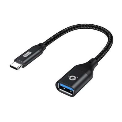 Conceptronic Adapter USB-C -> USB-A 3.0, OTG 10Gb/s, schwarz