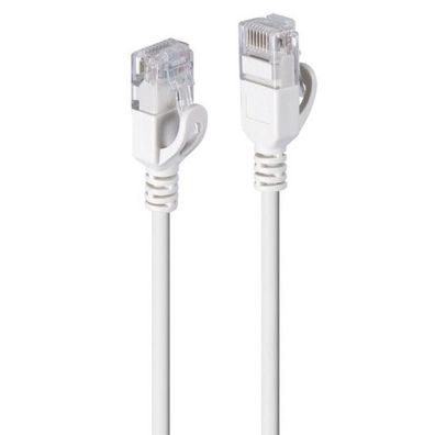 LINDY Patchkabel Cat.6A F/UTP Ultra Slim grau 1m